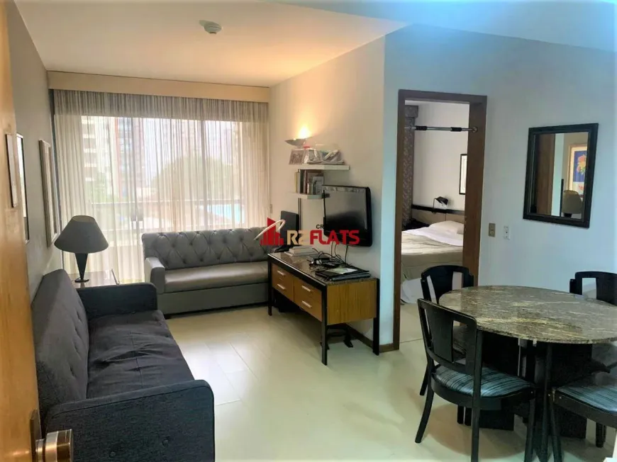 Foto do imóvel - Flat para alugar com 45 m², 1 quarto, 1 banheiro, 1 vaga