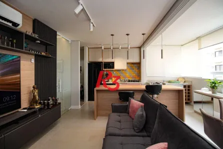 Apartamento com 2 Quartos à venda, 72m² no Gonzaga, Santos