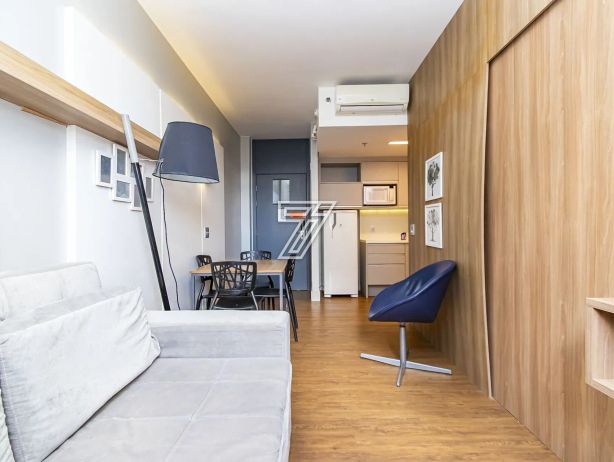 FLAT (com quarto separado) mobiliado e decorado, andar alto, face oeste, Batel, com 36m² privativos! - foto 18