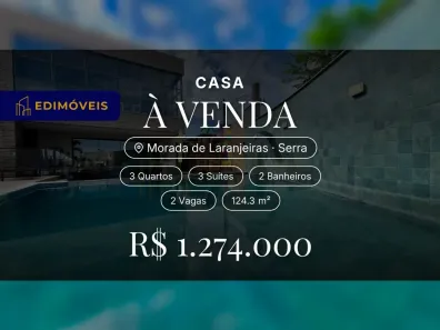Casa com 3 Quartos à venda, 124m² no Morada de Laranjeiras, Serra