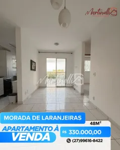 Apartamento com 2 Quartos à venda, 48m² no Morada de Laranjeiras, Serra