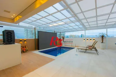 Cobertura com 3 Quartos para venda ou aluguel, 350m² no Gonzaga, Santos