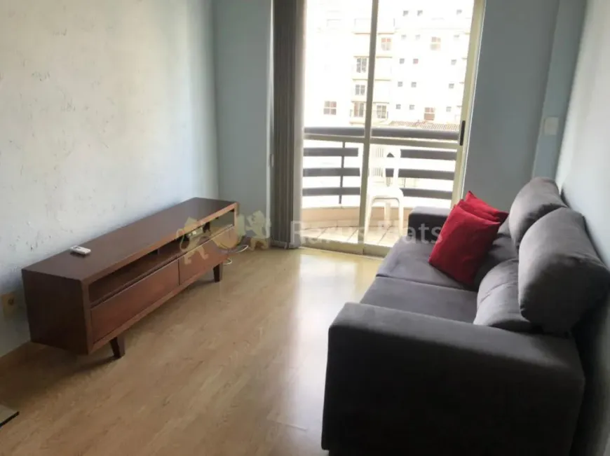 Foto do imóvel - Flat para alugar com 1 quarto, 1 suíte, mobiliado, 2 banheiros e 1 vaga na garagem próximo ao.