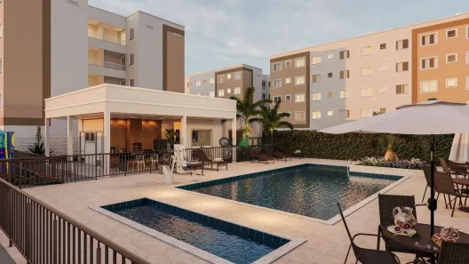 Apartamento com 2 Quartos à venda, 45m² no Centro, Eusébio