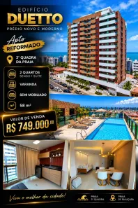 Apartamento com 2 Quartos à venda, 58m² no Poço, Maceió