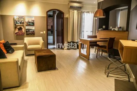 Flat com 1 Quarto à venda, 45m² no Gonzaga, Santos