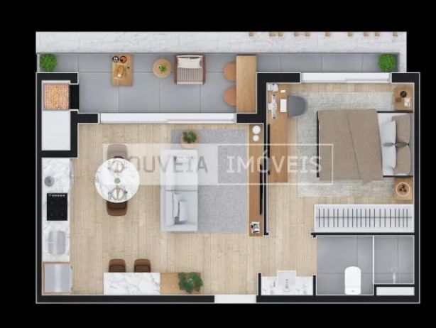 Temple Batel - Apartamento com 1 Dormitório, 34,7 à 47,7 à partir de R$646.710 - foto 39