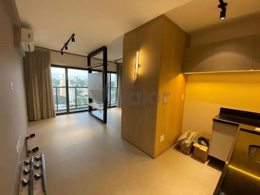 Foto do imóvel - Apartamento para alugar com 1 quarto, 1 suíte, 1 banheiro e 1 vaga na garagem em