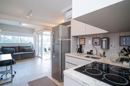 Studio com 1 Quarto para alugar, 41m² no Cidade Monções, São Paulo