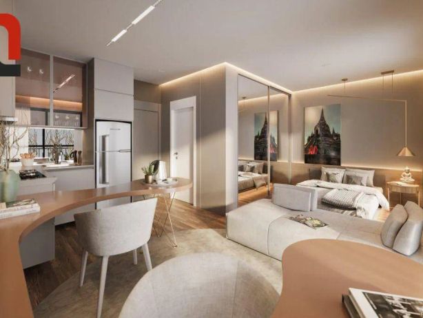 Temple Batel Apto 34m² 1 quarto com sacada