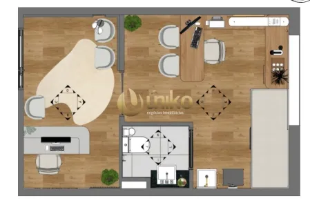 Conjunto Comercial / Sala à venda, 22m² no Centro, Curitiba