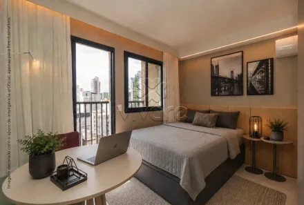 Studio com 1 Quarto para alugar, 24m² no Centro, Curitiba