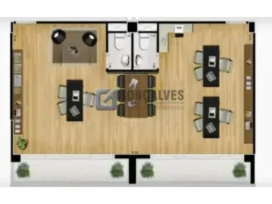 Conjunto Comercial / Sala à venda, 37m² no Centro, São Bernardo do Campo