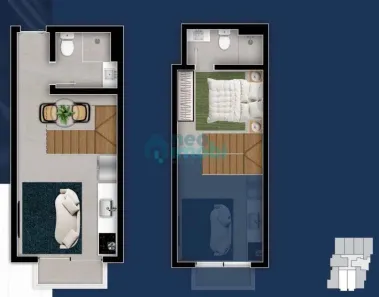 Studio com 1 Quarto à venda, 23m² no Trindade, Florianópolis