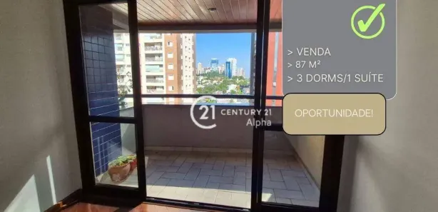 Apartamento com 3 Quartos à venda, 87m² no Dezoito do Forte Empresarial/Alphaville., Barueri