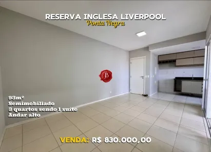 Apartamento com 3 Quartos à venda, 92m² no Ponta Negra, Manaus