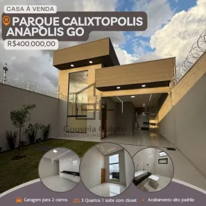 Casa com 3 Quartos à venda, 115m² no Parque Calixtópolis, Anápolis