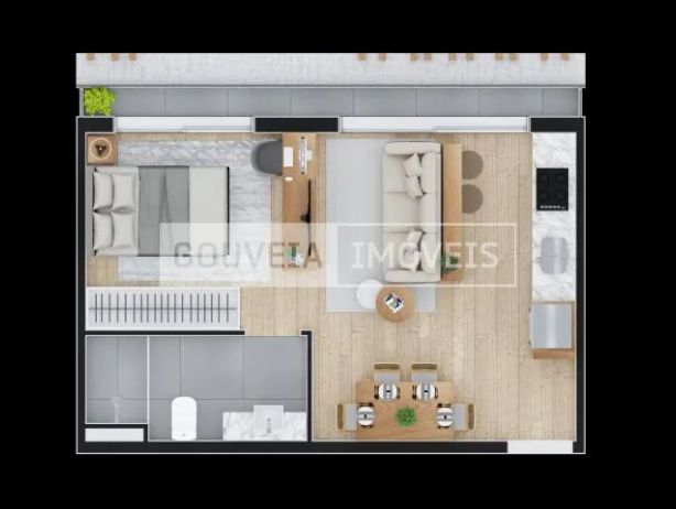 Temple Batel - Apartamento com 1 Dormitório, 34,7 à 47,7 à partir de R$646.710 - foto 35