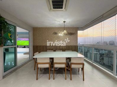 Apartamento com 3 Quartos à venda, 155m² no Ponta da Praia, Santos