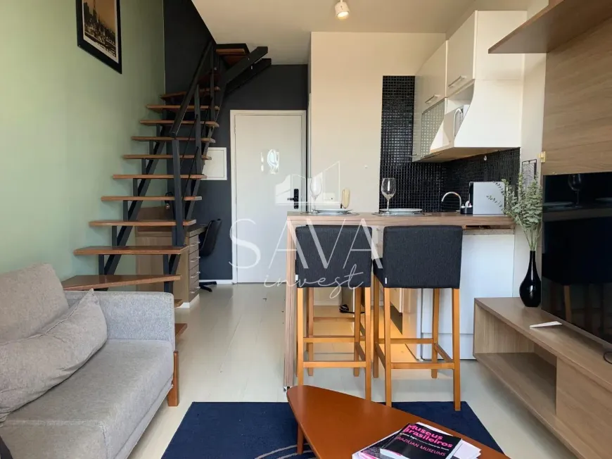 Foto do imóvel - Apartamento à venda com 1 quarto, 2 banheiros, 1 vaga na garagem e condomínio com elevador em