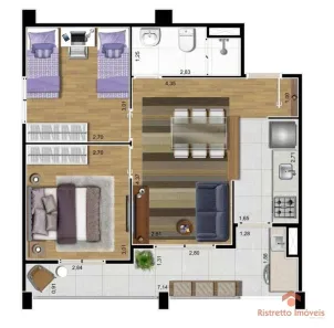 Apartamento com 2 Quartos à venda, 50m² no Centro, Osasco