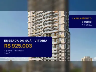 Studio com 1 Quarto à venda, 39m² no Enseada do Suá, Vitória