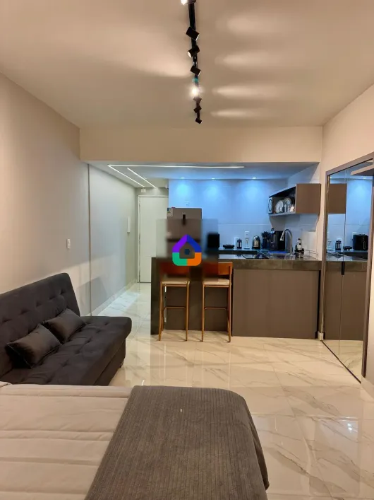 Foto do imóvel - Studio para alugar com 33 m², 1 quarto, 1 banheiro