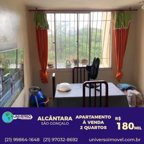 Apartamento com 2 Quartos à venda, 55m² no Alcântara, São Gonçalo