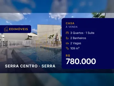 Casa com 3 Quartos à venda, 109m² no Serra Centro, Serra