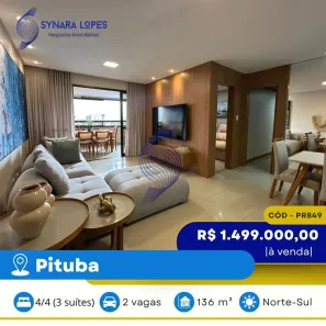 Apartamento com 4 Quartos à venda, 136m² no Pituba, Salvador