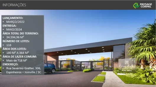 Terreno / Lote / Condomínio à venda, 180m² no Espinheiros, Joinville