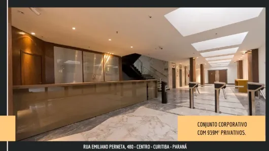 Conjunto Comercial / Sala à venda, 939m² no Centro, Curitiba