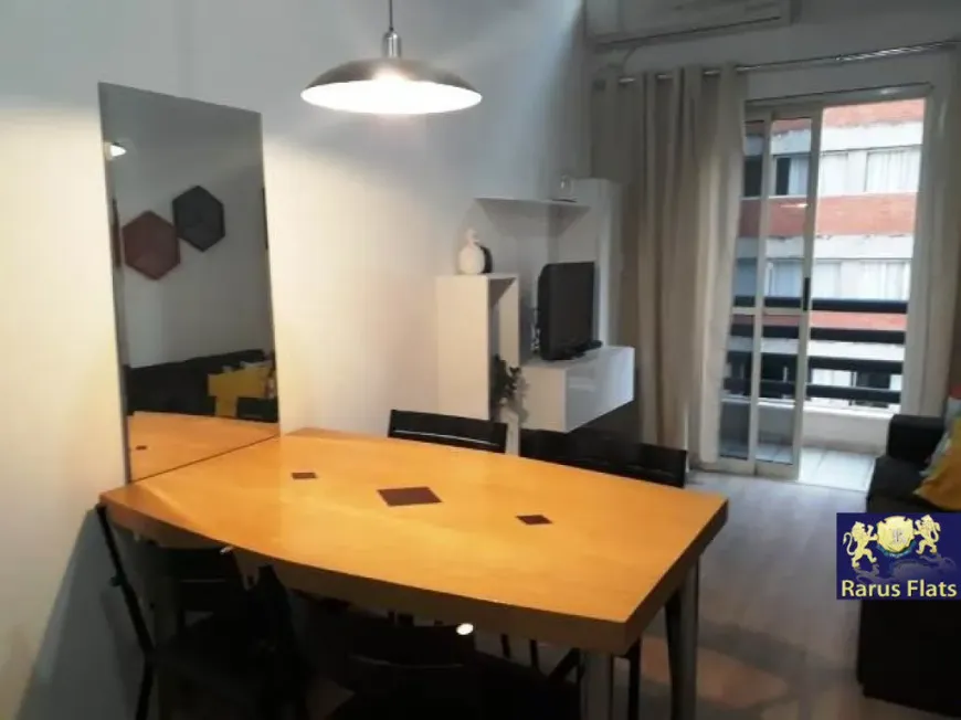Foto do imóvel - Flat para alugar com 1 quarto, 1 suíte, 1 banheiro, mobiliado e ar-condicionado, próximo ao.
