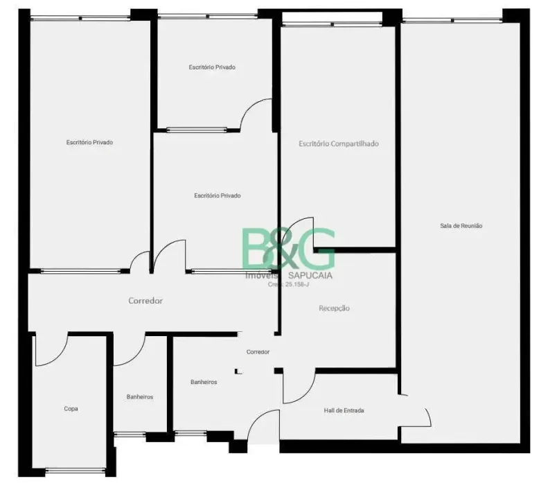 Foto do imóvel - Sala/Conjunto/Escritório para alugar com 120 m², 2 banheiros e ar-condicionado próximo ao Metrô.