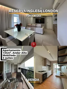 Apartamento com 3 Quartos à venda, 134m² no Ponta Negra, Manaus