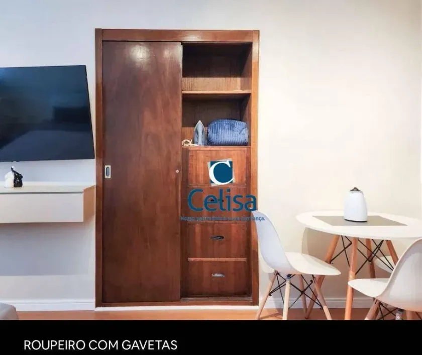 Foto do imóvel - Studio para alugar com 34 m², 1 quarto, 1 banheiro