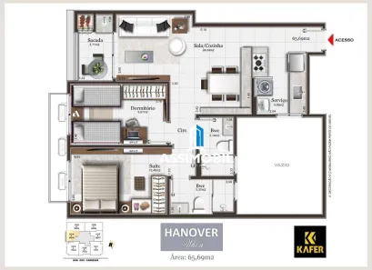 Apartamento com 2 Quartos à venda, 66m² no Pedra Branca, Palhoça