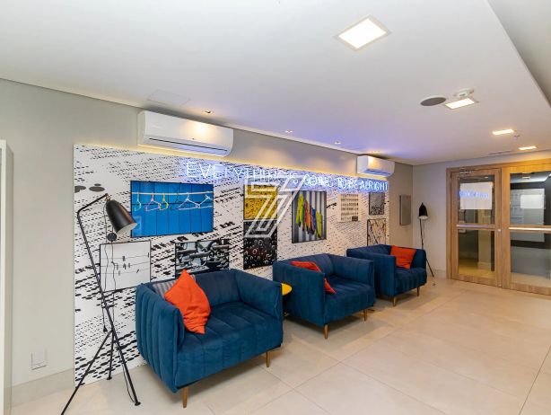 FLAT (com quarto separado) mobiliado e decorado, andar alto, face oeste, Batel, com 36m² privativos! - foto 40