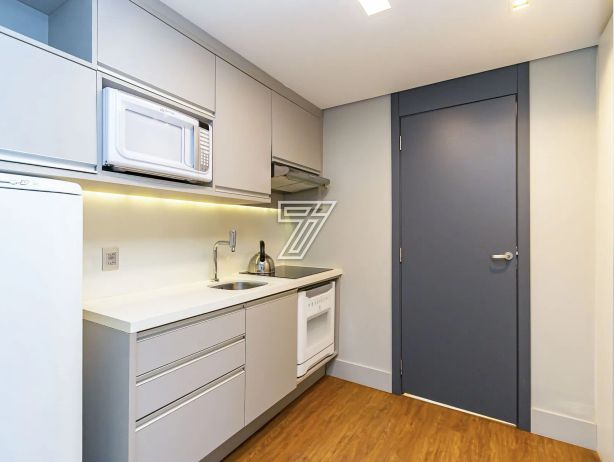 FLAT (com quarto separado) mobiliado e decorado, andar alto, face oeste, Batel, com 36m² privativos! - foto 7