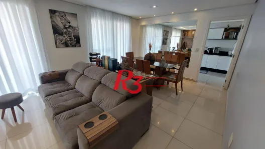 Apartamento com 4 Quartos para venda ou aluguel, 159m² no Gonzaga, Santos