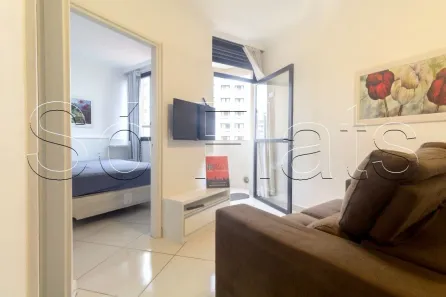 Flat com 1 Quarto para alugar, 38m² no Indianópolis, São Paulo