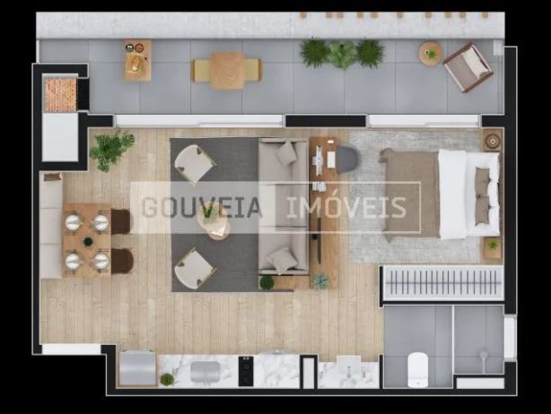 Temple Batel - Apartamento com 1 Dormitório, 34,7 à 47,7 à partir de R$646.710 - foto 42