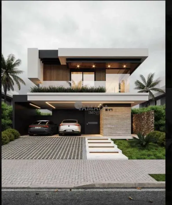 Foto do imóvel - Casa de condomínio à venda com 3 quartos, 3 suítes, 216 m², 4 vagas e condomínio fechado em