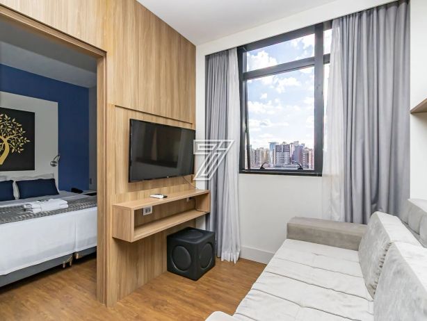 FLAT (com quarto separado) mobiliado e decorado, andar alto, face oeste, Batel, com 36m² privativos! - foto 16