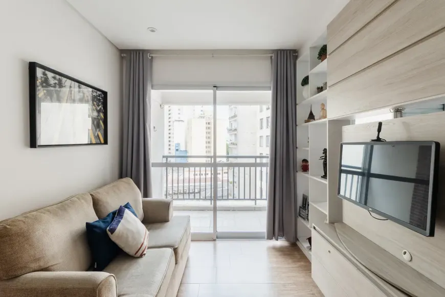 Foto do imóvel - Apartamento para alugar com 42 m², 1 quarto, 1 banheiro, 1 vaga
