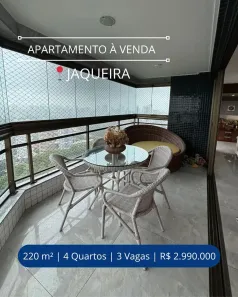 Apartamento com 4 Quartos à venda, 220m² no Tamarineira, Recife