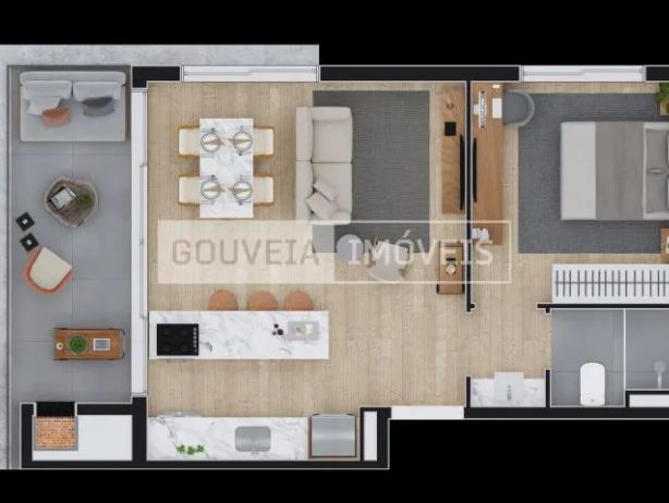 Temple Batel - Apartamento com 1 Dormitório, 34,7 à 47,7 à partir de R$646.710 - foto 43