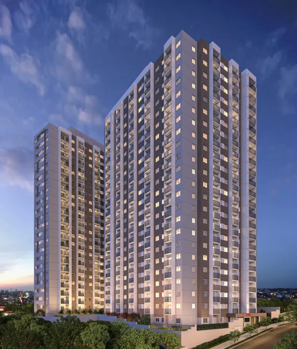 Foto do imóvel - Apartamento para comprar com 37 - 43 m², 2 quartos, 1 banheiro