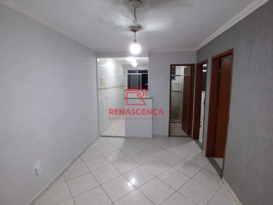 Foto do imóvel - Apartamento para alugar com 2 quartos, 1 banheiro, 1 vaga na garagem e academia no condomínio.