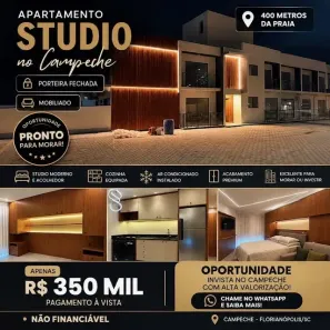 Studio com 1 Quarto à venda, 26m² no Campeche, Florianópolis